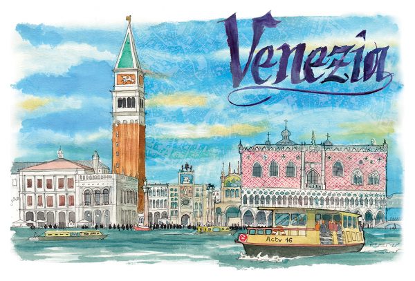Venecia acuarelas de viaje