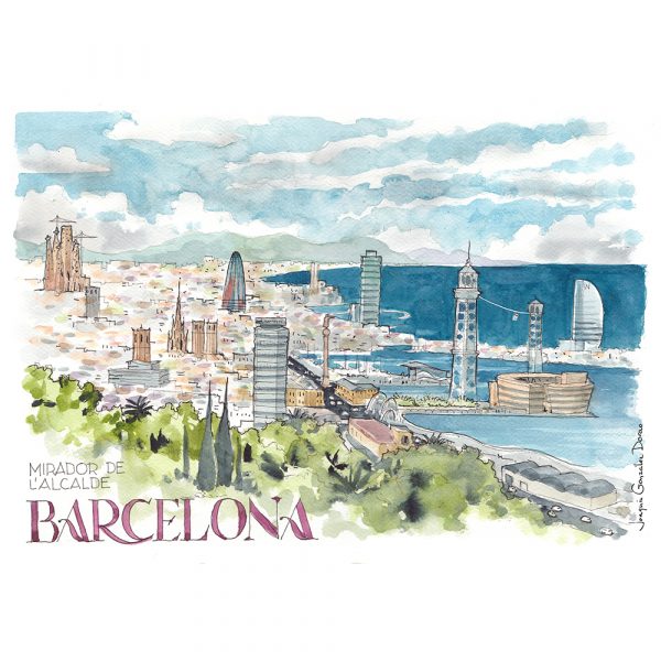 Barcelona panorámica skyline