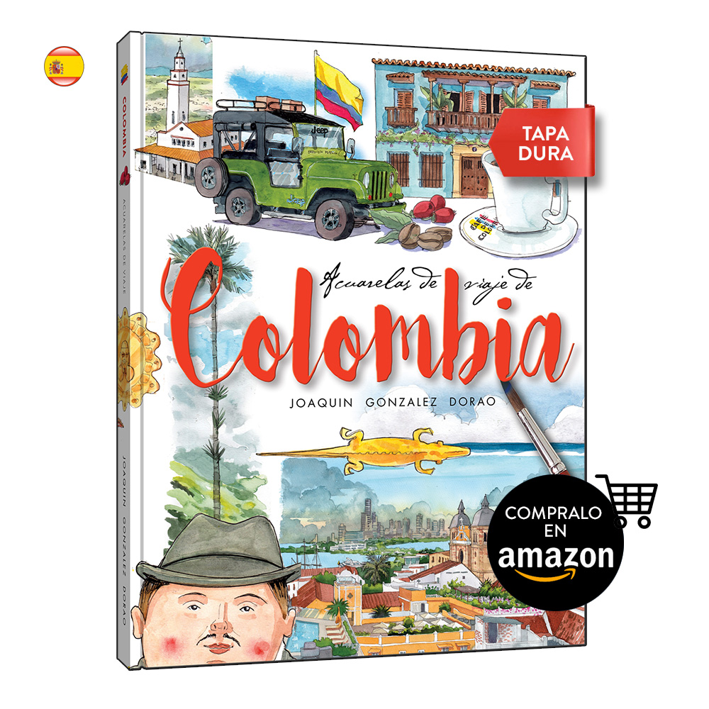 Colombia acuarelas de viaje cuaderno de viaje