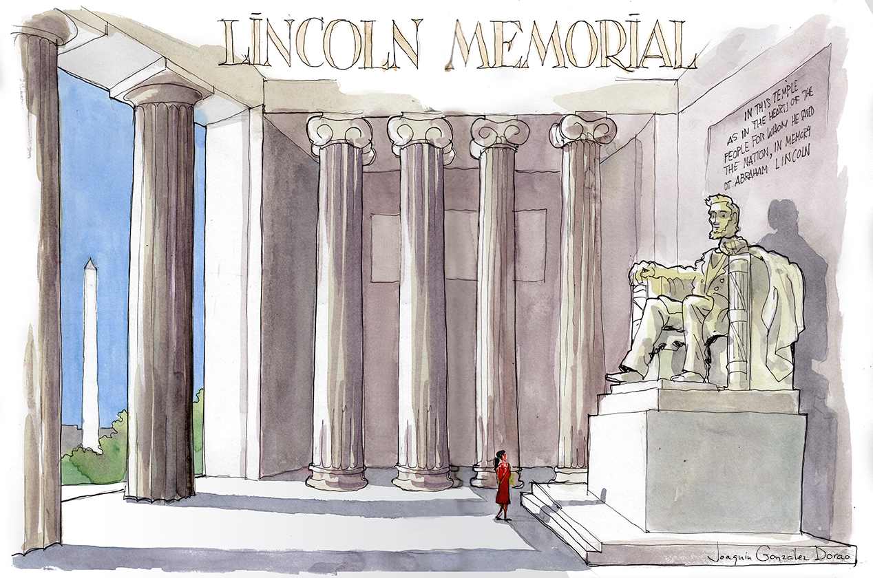 Washington DC acuarela watercolor