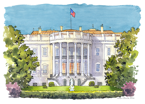 Washington DC acuarela watercolor